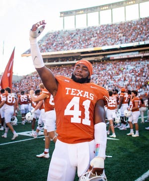 Texas linebacker Jaylan Ford, the Longhorns' leading tackler in 2023, will likely be picked in the fourth or fifth round of Saturday's NFL draft.